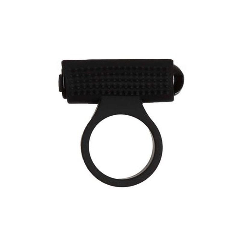 Power Bullet Cosmic Cock Ring w Bullet Black for Couples Cock Rings Vibrating