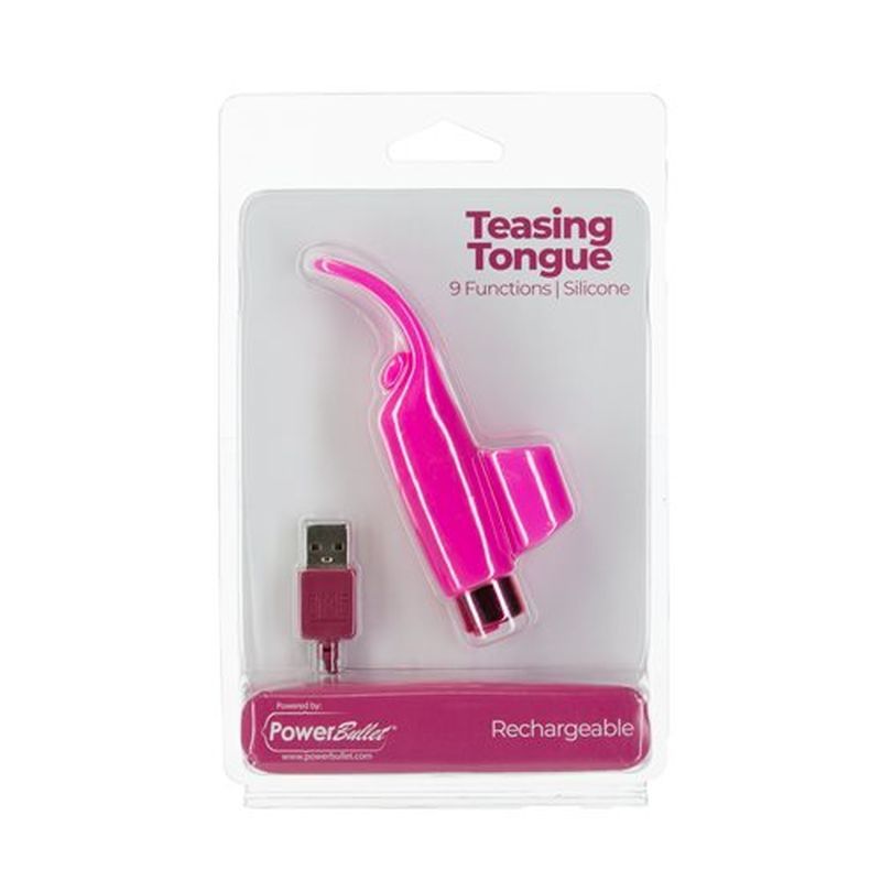 Power Bullet Teasing Tongue w Bullet Pink > Vibrators > Mini Vibrators