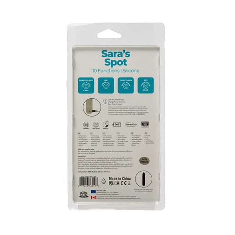 Power Bullet Sara’s Spot Vibrator – Compact G-Spot Stimulator > Sex Toys For Ladies > G-Spot Vibrators