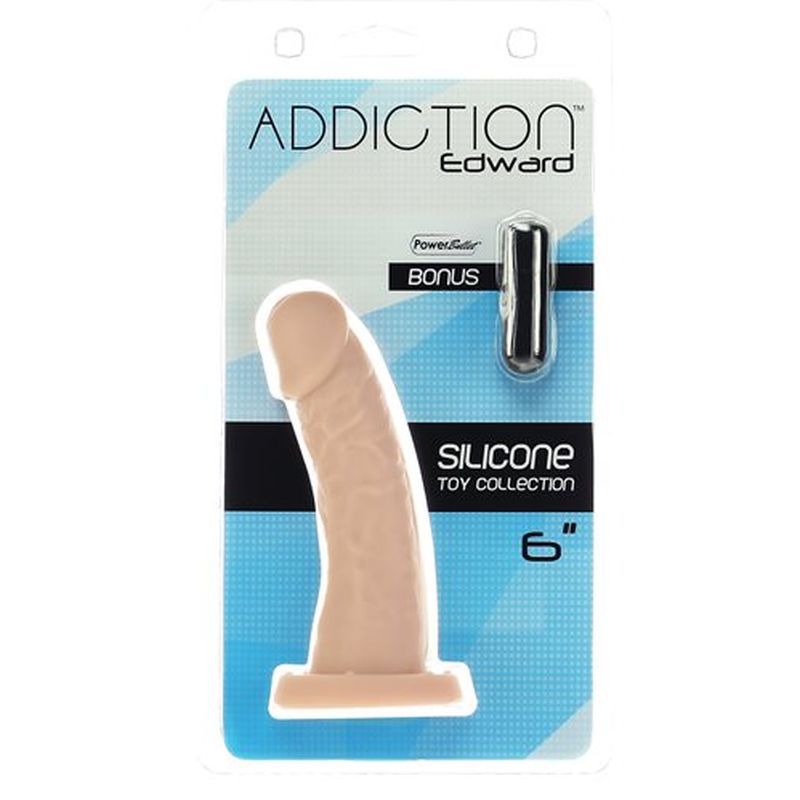 Edward 6 Inch Beige Dong Dildo for G-Spot Stimulation > Dildos > Realistic Dildos