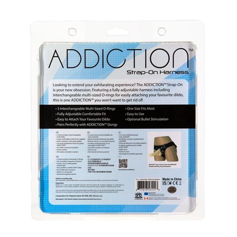 Strap On Harness Black for Addiction Dildos STRAP-ONS