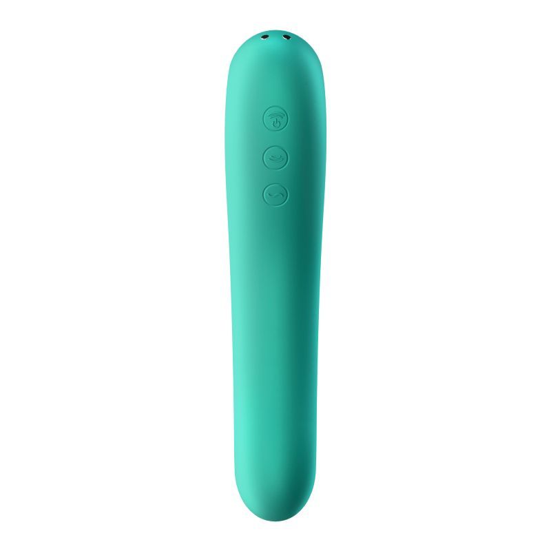 Satisfyer Dual Kiss Green - Dual Stimulation Pleasure Device STIMULATORS