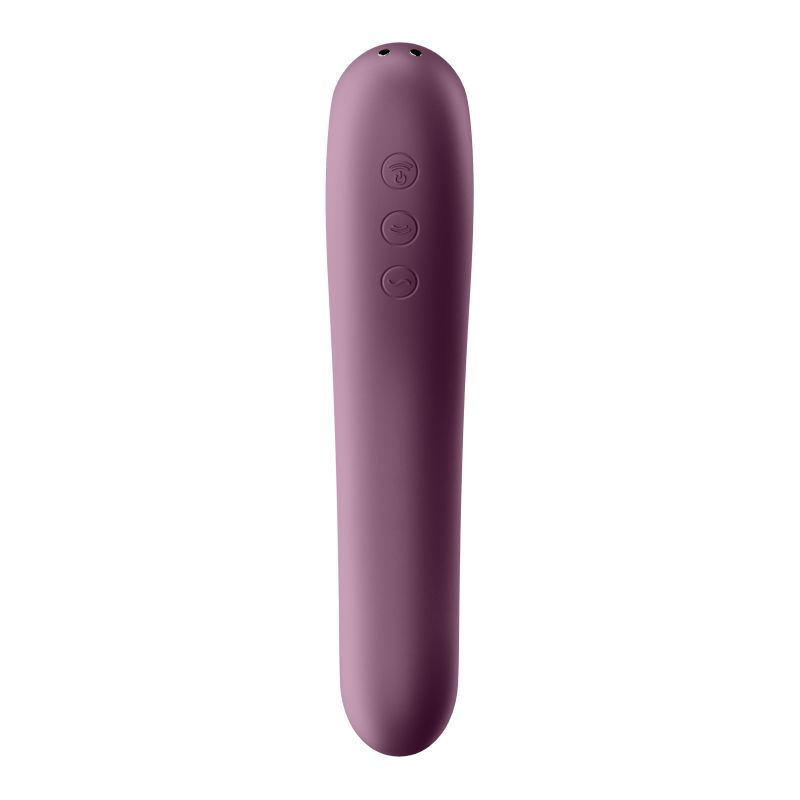 Satisfyer Dual Kiss Wine Red - Dual Stimulation Pleasure Device STIMULATORS