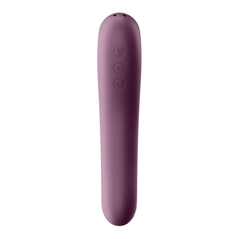 Satisfyer Dual Kiss Wine Red - Dual Stimulation Pleasure Device STIMULATORS