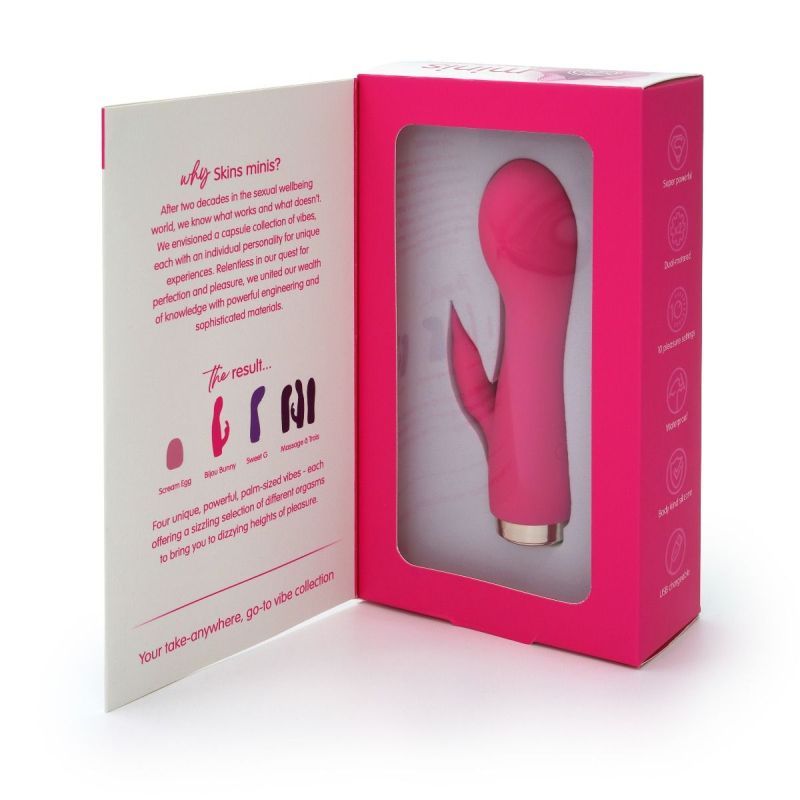 Skins Minis The Bijou Bunny Mini Vibrator 4 Inches – Mini Vibrator > Vibrators > Ladies > Rabbit
