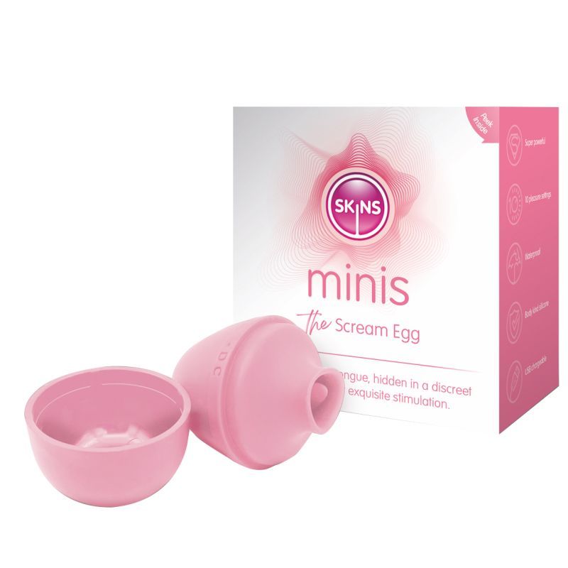 Skins Minis The Scream Egg Compact Rechargeable Vibrating Toy > Sex Toys For Ladies > Vibrating Eggs