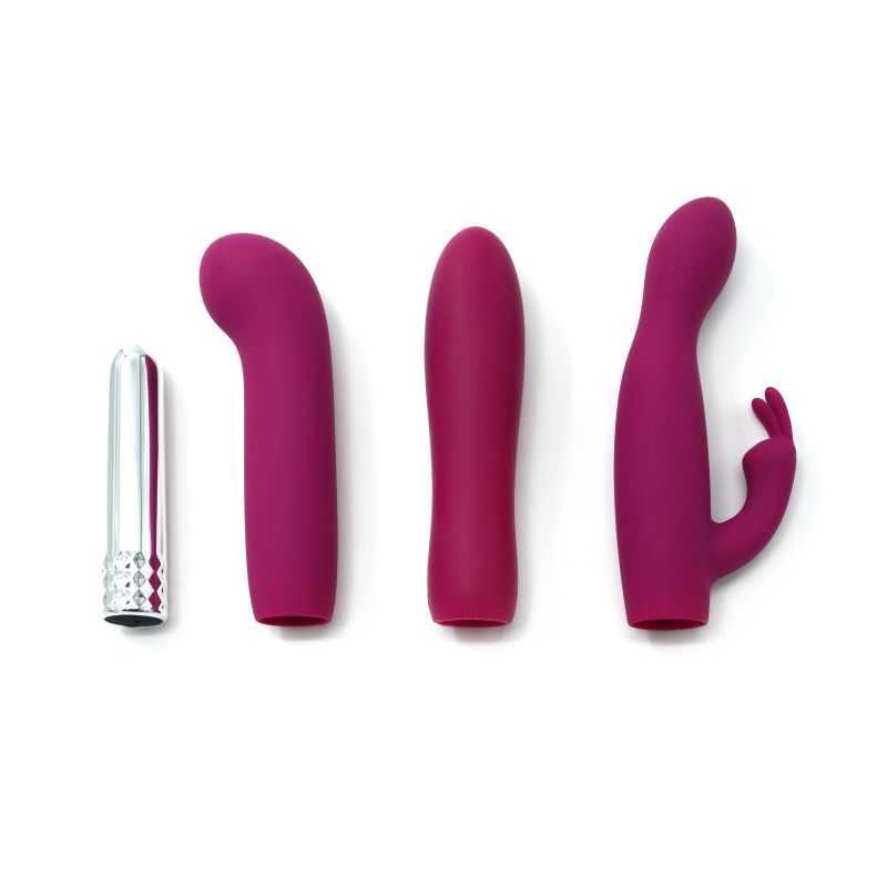 Skins Minis - Massage A Trois Pleasure Set with 3 Covers BULLETS