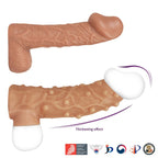 Nude Sleeve 10cm Shaft Soft Silicone Girth Enhancer with Studs > Sex Toys For Men > Penis Sleeves