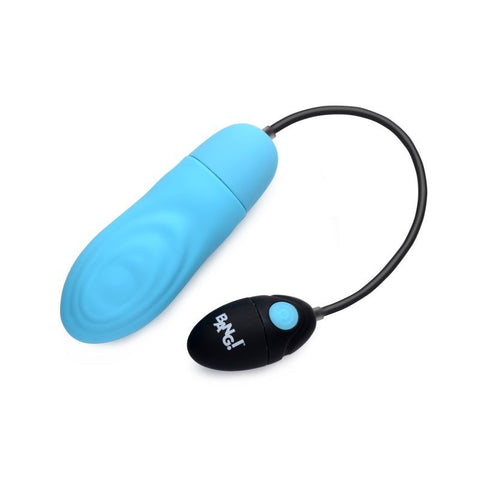 7X Pulsing Rechargeable Bullet Blue - Premium Silicone Pleasure Toy BULLETS