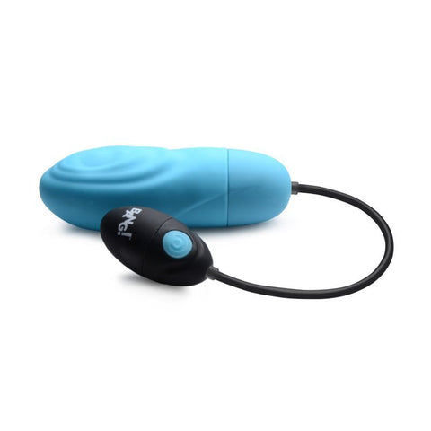 7X Pulsing Rechargeable Bullet Blue - Premium Silicone Pleasure Toy BULLETS