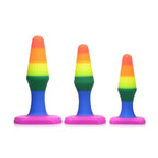 Rainbow Ready Anal Trainer Set – Premium Silicone, Multisize Anal Toys Rainbow > Anal Range > Butt Plug Kits