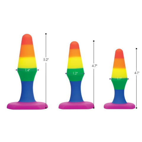 Rainbow Ready Anal Trainer Set for Beginners and Experienced Users > Anal Range > Butt Plug Kits