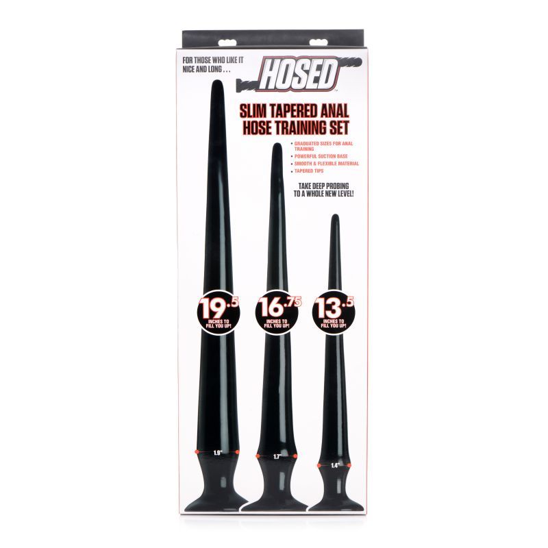 Slim Tapered Anal Hose Training Set in Multiple Sizes and Colors > Anal Range > Butt Plug Kits