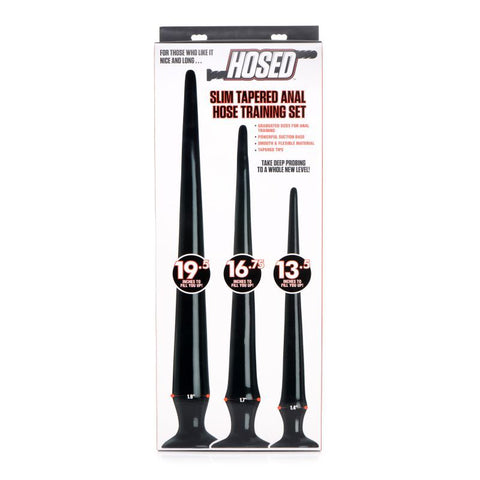 Slim Tapered Anal Hose Training Set in Multiple Sizes and Colors > Anal Range > Butt Plug Kits
