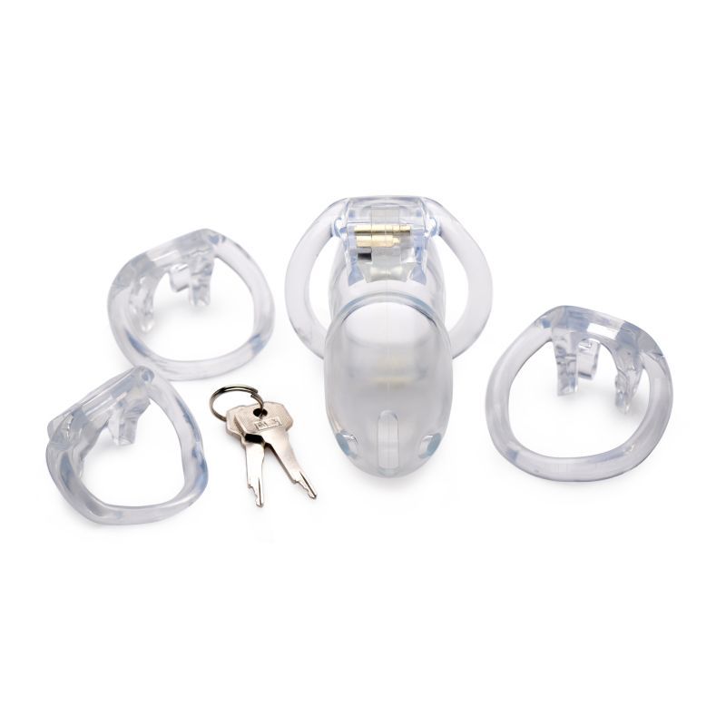 Clear Captor Chastity Cage Large > Bondage Gear > Male Chastity