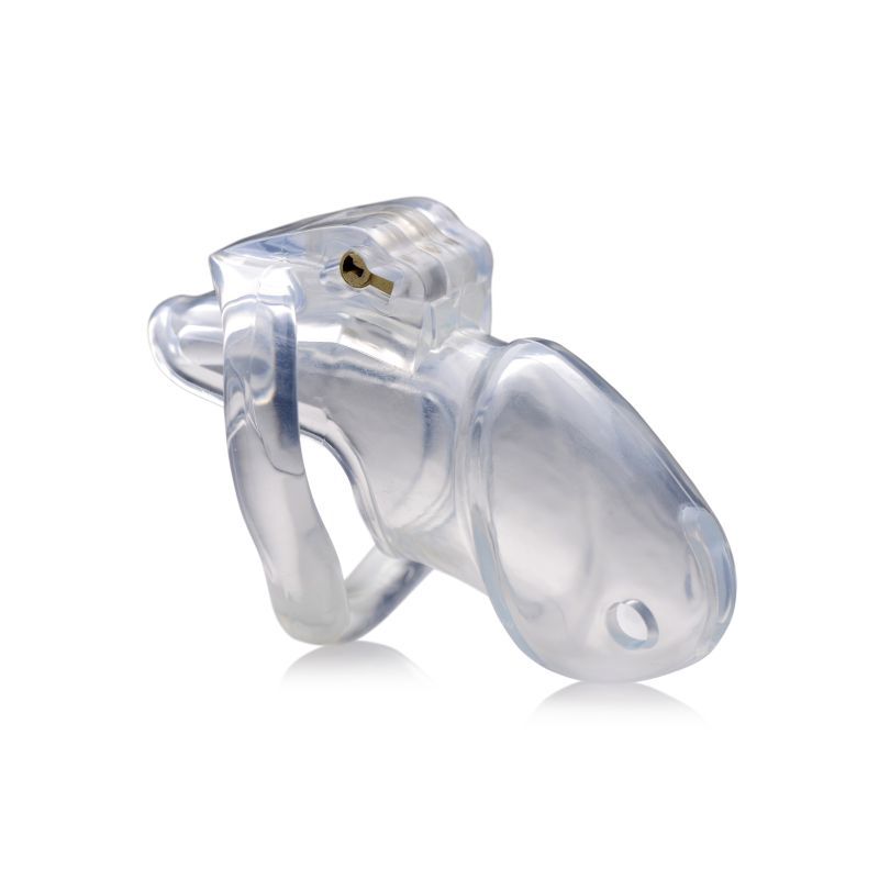 Clear Captor Chastity Cage Medium – Precision Engineered Comfortable Chastity Device Clear Medium > Bondage Gear > Male Chastity