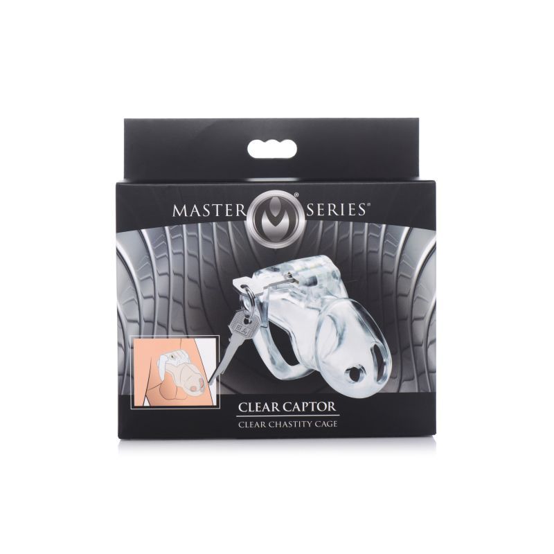 Clear Captor Chastity Cage Small Transparent > Bondage Gear > Male Chastity