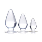 Triple Cones 3 Piece Set – Clear Graduated Anal Plugs > Anal Range > Butt Plug Kits