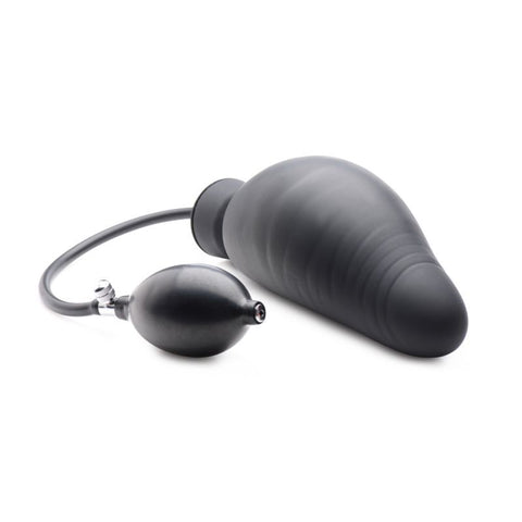 Dick Spand Inflatable Silicone Dildo (Black) – Up to 3.1" Dia Adjustable Shaft Dildo > Dildos > Oversized Toys