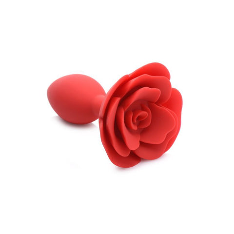 Booty Bloom Silicone Rose Plug Large Red Butt Plugs