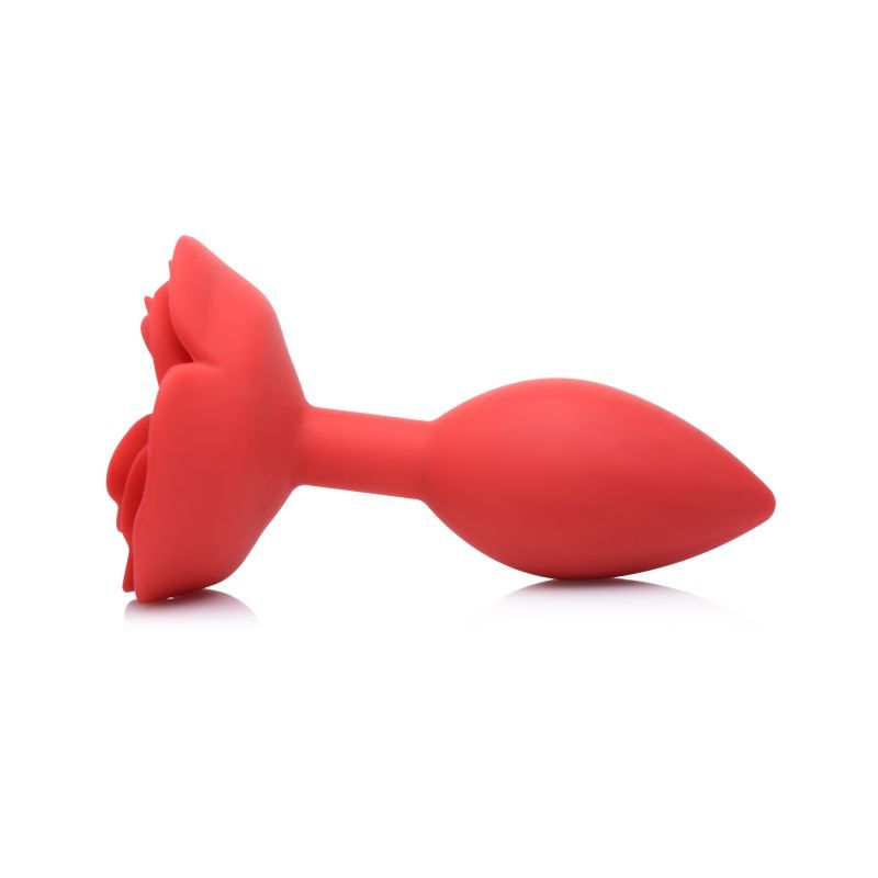Booty Bloom Silicone Rose Plug Large Red 5 Inch > Anal Range > Butt Plugs