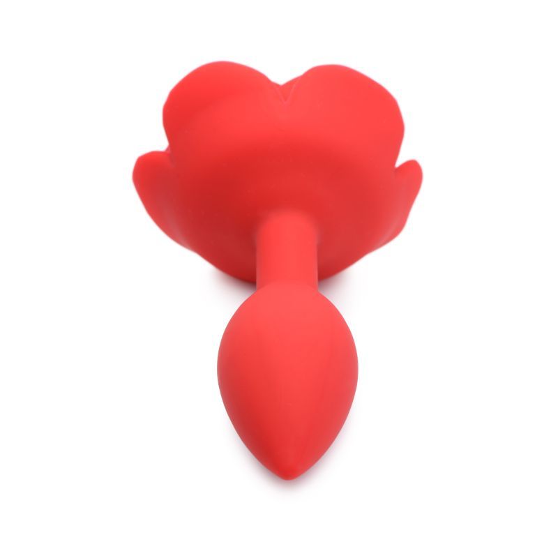 Booty Bloom Silicone Rose Anal Plug Medium Red Butt Plugs