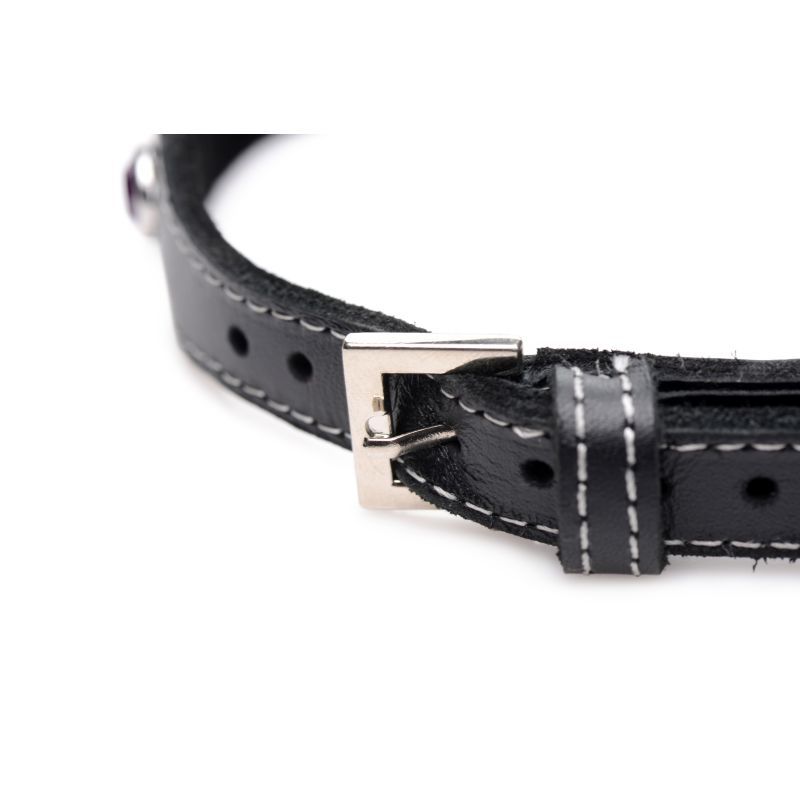 Bling Vixen Leather Choker with Red Rhinestones > Bondage Gear > Collars & Leashes