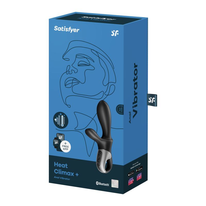 Satisfyer Heat Climax Plus Connect App Warming Rechargeable Anal Vibrator > Sex Toys > Couples Toys