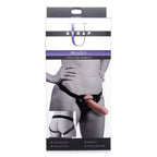 Brazen 8 Inch Silicone Dildo with Harness in Flesh Color > Dildos > Strap On Harnesses