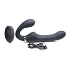 Mighty Rider 10X Strapless Strap-On Black with Remote Control > Dildos > Strapless Strap Ons