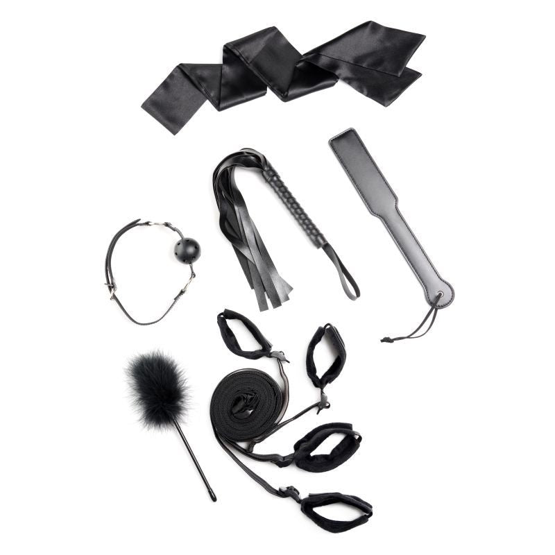 6-Piece Bed Restraint Bondage Kit Black for Couples > Bondage Gear > Bed Restraints