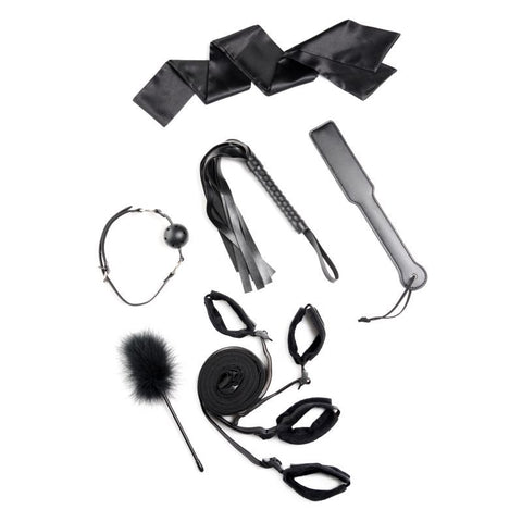 6-Piece Bed Restraint Bondage Kit Black for Couples > Bondage Gear > Bed Restraints