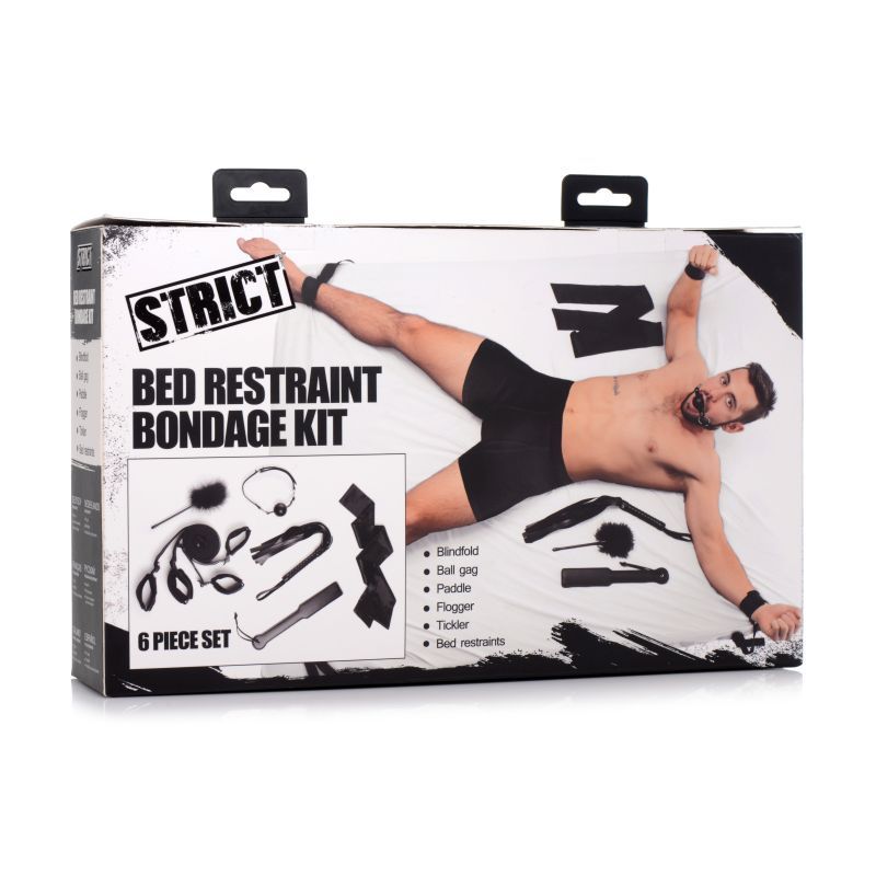 6-Piece Bed Restraint Bondage Kit Black > Bondage Gear > Bed Restraints
