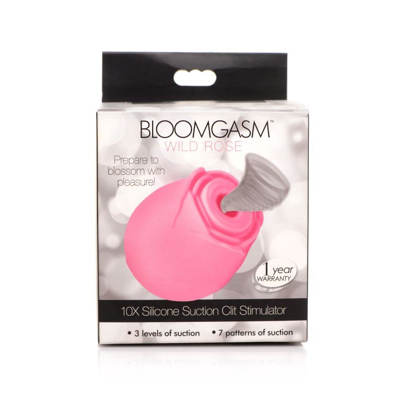 10X Wild Rose Silicone Suction Stimulator Pink Suction Stimulator