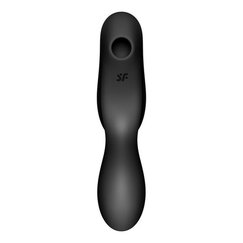 Satisfyer Curvy Trinity 2 Insertable Air Pulse Vibrator in Black Default Title Suction Stimulator