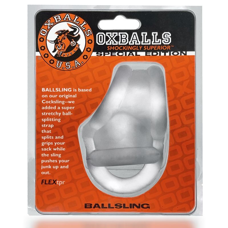 Ballsling Ball Split Sling (Clear Ice) – Limited Edition Cocksling > Cock Ring > Sling