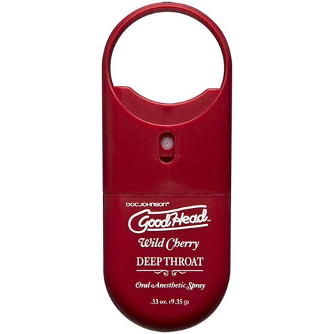 GoodHead To-Go Deep Throat Spray Wild Cherry 9ml Red Oral Gels & Sprays