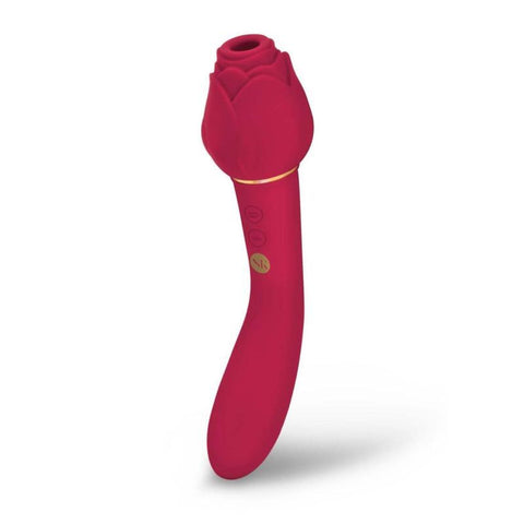 Secret Kisses Dual Rosegasm Twosome Dual-Ended Suction Vibrator Rose Stimulators