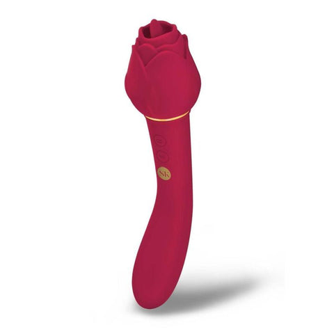 Secret Kisses Rosegasm Lingo 20.3cm Dual-ended Stimulator Rose Stimulators