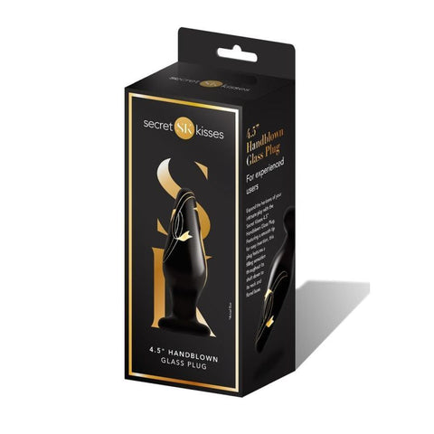 Secret Kisses Handblown Wide Glass Plug 4.5 Inches GLASS TOYS