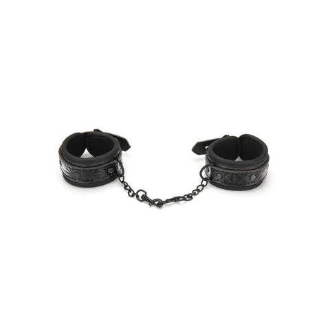 Whip Smart Diamond Handcuff Black Elegant Bondage Accessory Default Title Restraints