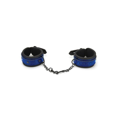 Whip Smart Diamond Handcuffs in Blue for Bondage Play Default Title Restraints