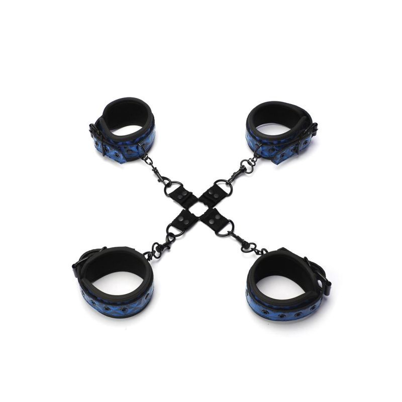 Whip Smart Diamond Hogtie Restraint in Blue Secondary image