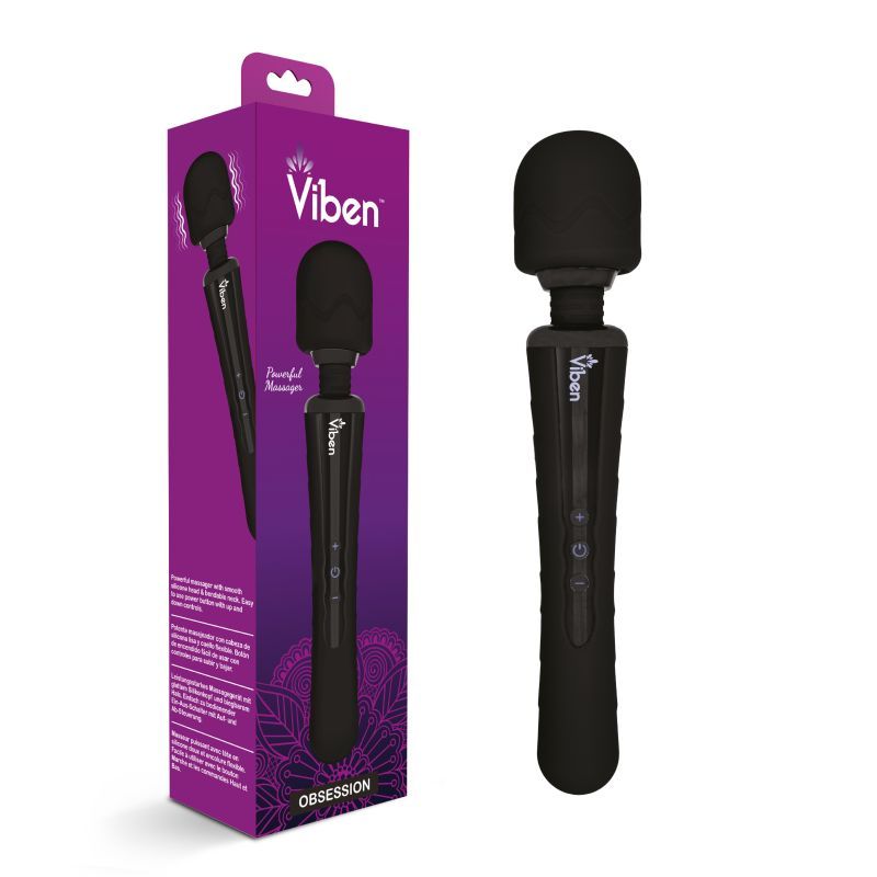 Viben Obsession Wand Massager in Black > Sex Toys > Massage Wands