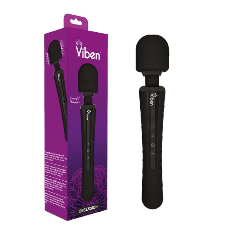 Viben Obsession Wand Massager in Black > Sex Toys > Massage Wands