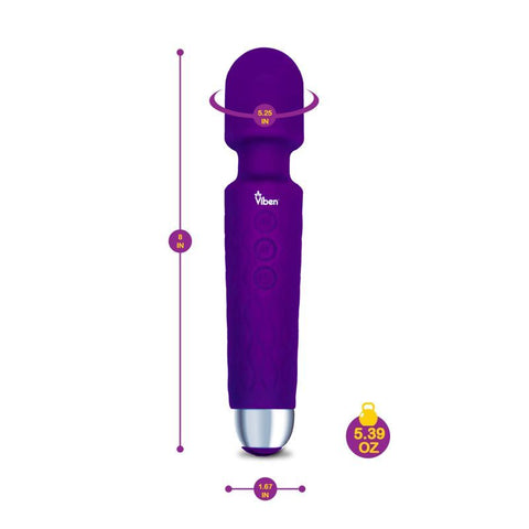 Viben Tempest Travel Wand Massager in Violet Electric Massager