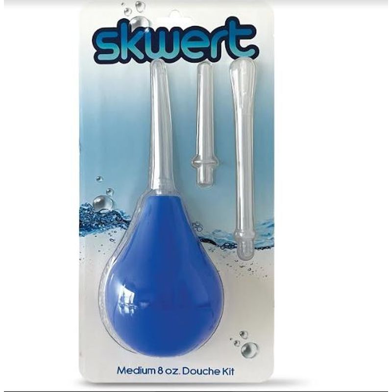 Skwert 4 Piece 8 Ounce Douche Medium Set for Personal Hygiene Blue > Essentials > Douches