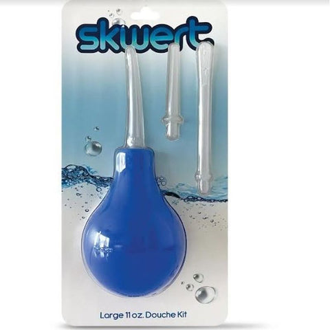 Skwert Medium 11 oz Douche Kit for Travel Hygiene Blue Douches