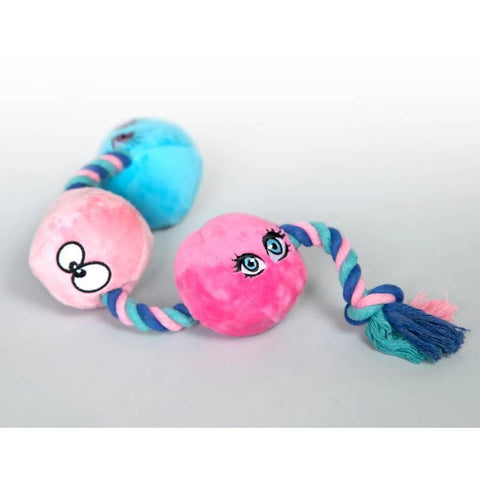 Scruffy Pet Toys Tug Buttons Plush Dog Toy for Active Play Default Title Gag Gifts & Novelties