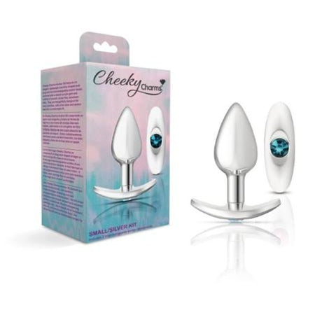 Cheeky Charms Silver Anchor Butt Plug with Clear and Pink Jewel Kit > Anal Range > Butt Plug Kits